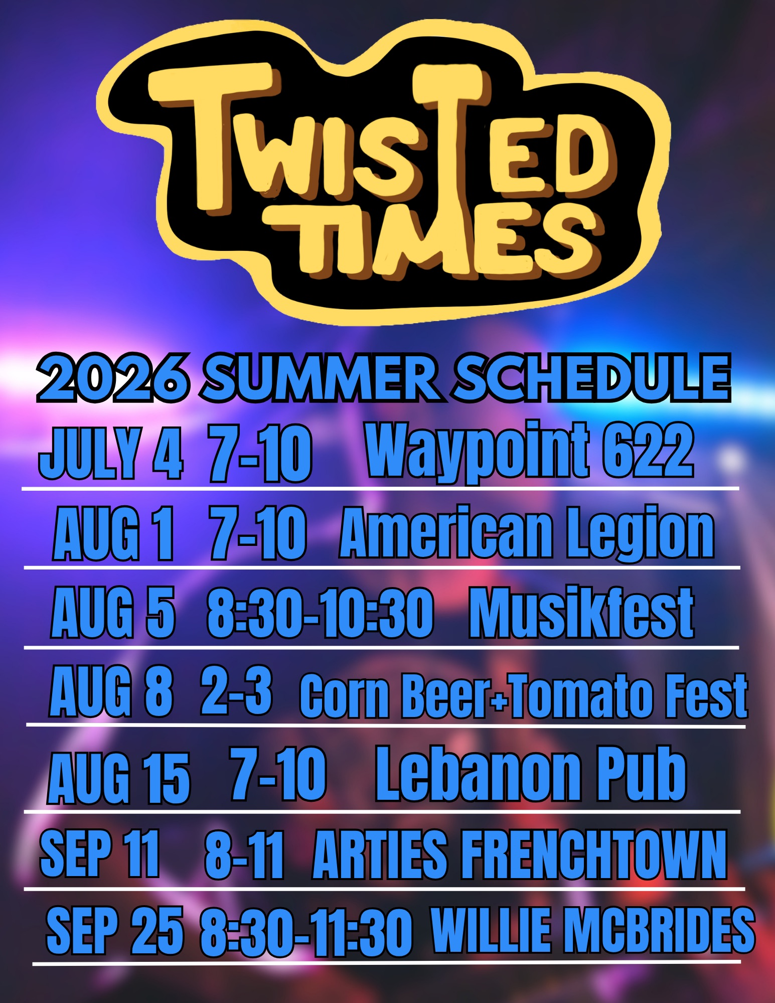 Upcoming Shows